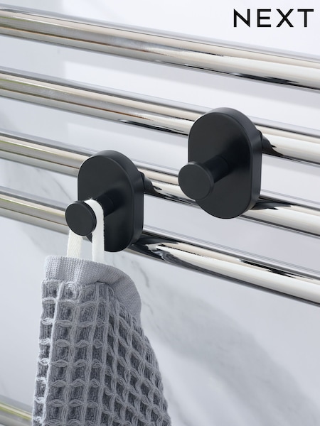 Set of 2 Black Magnetic Hooks (H42766) | 70 zł