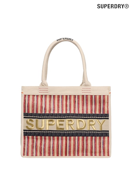 Superdry Luxe Embroidered 100% Cotton Tote Bag (H42836) | 80 €