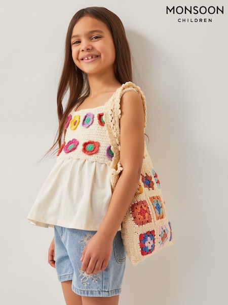 Monsoon Crochet Tote Bag (H42855) | 24 €