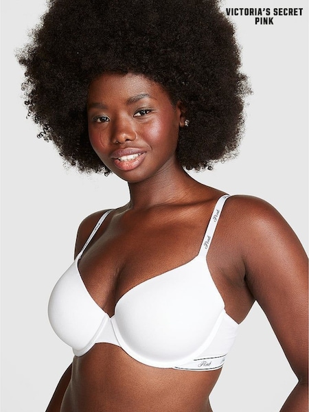Optic White Cotton - Victoria's Secret Pink Bra
