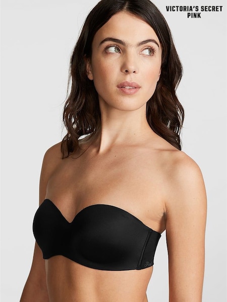 Victoria's Secret PINK Pure Black Strapless Multiway Push Up Bra (H43870) | €38.50