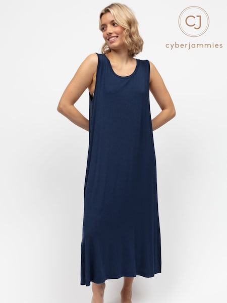 Cyberjammies Blue Jersey Long Nightdress (H44072) | €44