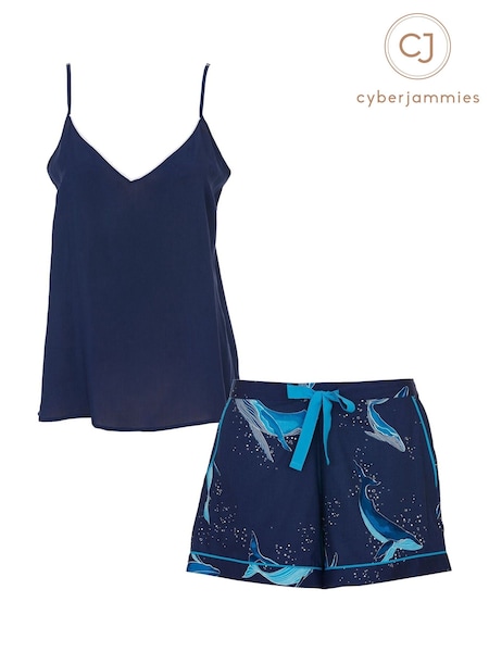 Cyberjammies Blue Solid Cami and Sleep Shorts (H44073) | €48