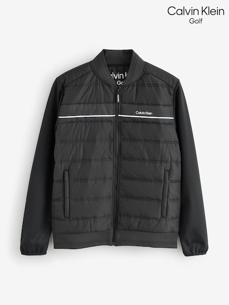 Calvin Klein Golf Lincoln Bomber Black Jacket (H44096) | ‏524 د.إ.‏