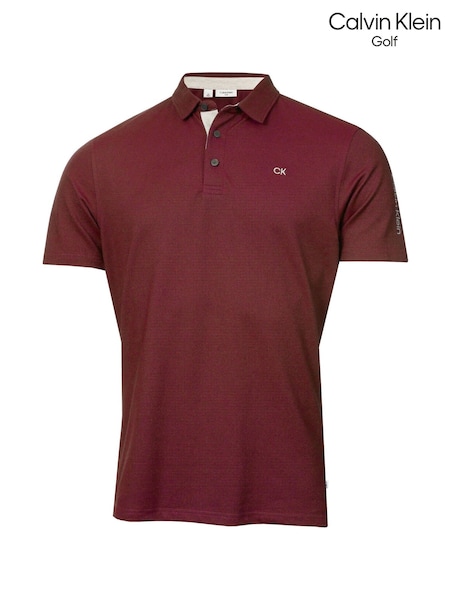 Calvin Klein Golf Red Uni Polo Shirt (H44103) | €50