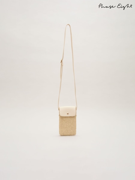 Phase Eight Natural Textured Phone Bag (H44150) | €44