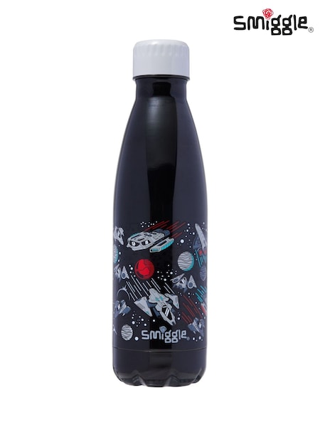 Smiggle Black Eclipse Wonder Insulated Stainless Steel Drink Bottle 480ml (H44281) | €23