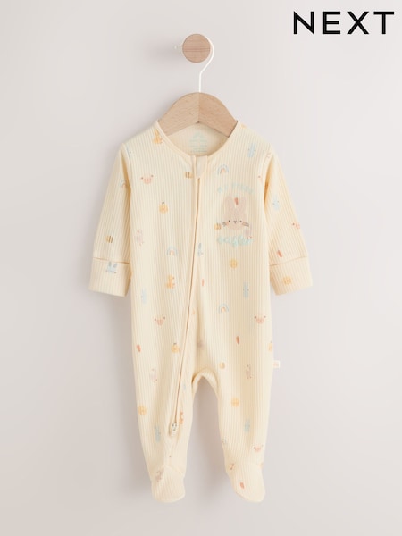 لون محايد - My First Easter Two Way Zip Baby Sleepsuit (0-18mths) (H44312) | ‏44 ر.ق. - ‏49 ر.ق.