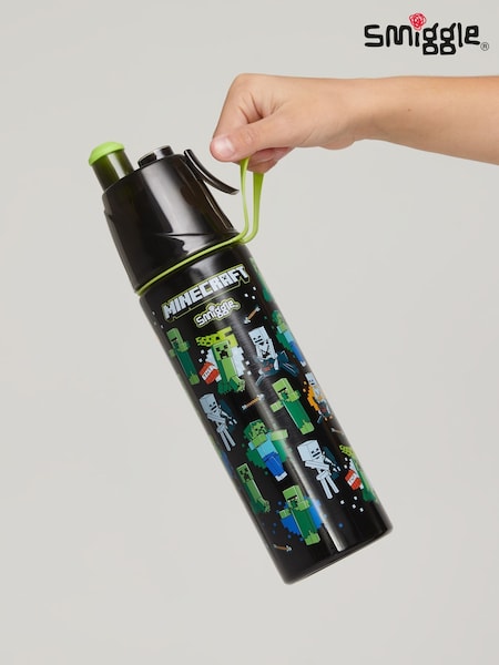 Smiggle Minecraft Insulated Stainless Steel Spritz Drink Bottle 500ml (H44349) | 164 LEI