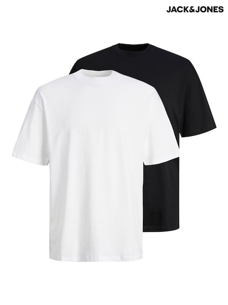 JACK & JONES Black Relaxed Fit 100% Cotton T-Shirts 2 Pack (H44605) | R$ 215