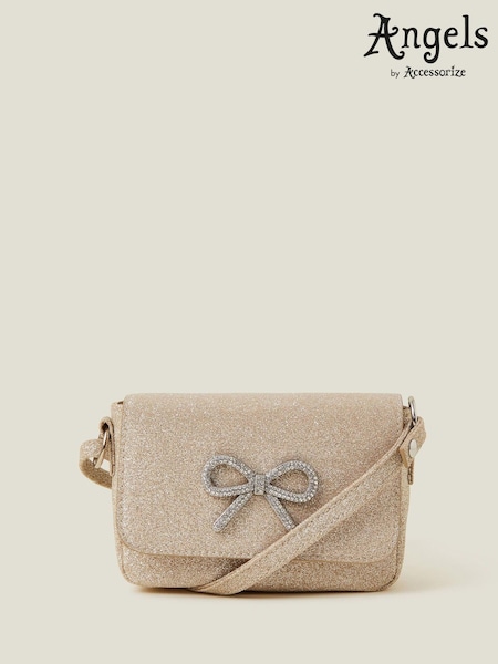 Angels By Accessorize Gold Girls Bling Bow Mini Bag (H44665) | € 22