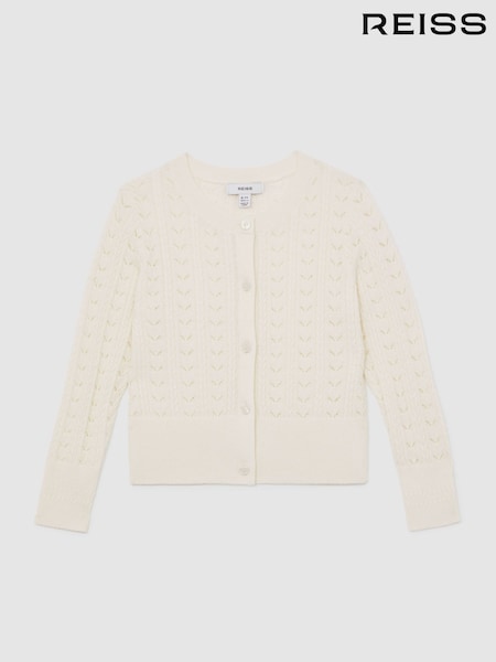 Reiss Ivory Flo Cardigan (H44699) | 368 QAR