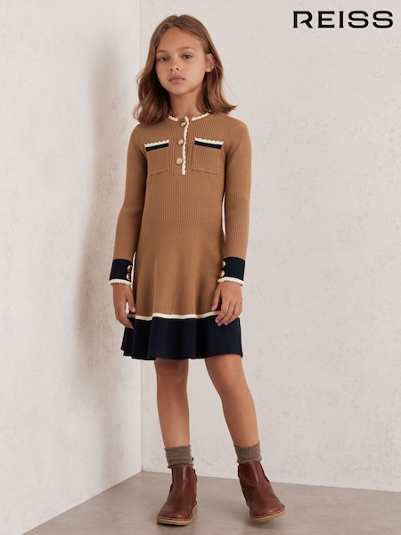 Reiss Camel Willa Dress (H44700) | €95