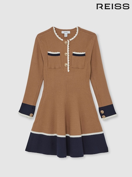 Reiss Camel Willa Dress (H44719) | €122