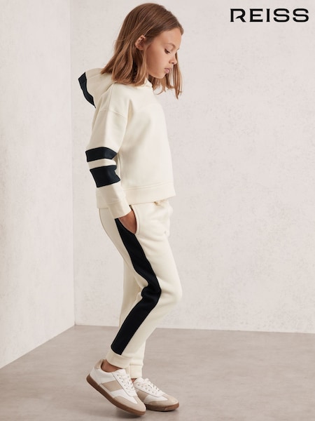 Reiss Ecru Cara Cotton-Blend Joggers and Hoodie Set (H44740) | €95