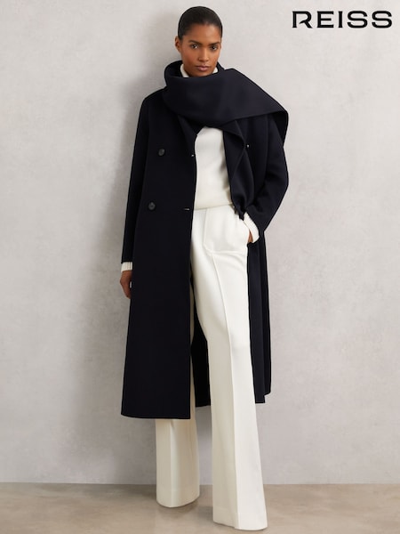 Reiss Navy Indira Coat (H44750) | AED2,866