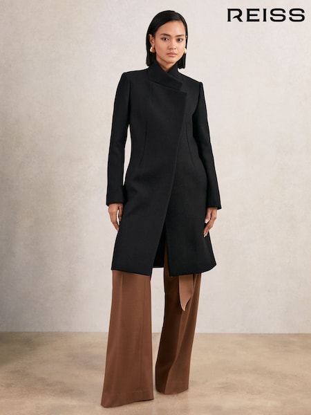 Reiss Black Max Petite Coat (H44754) | AED2,448