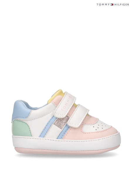 Tommy Hilfiger Colour Blocked Flag Low Cut Velcro Trainers (H44982) | €56