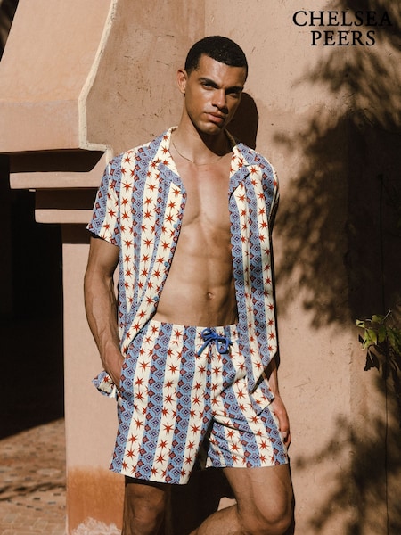 Chelsea Peers Multi Star Stripe Print Swim Shorts (H45053) | €53