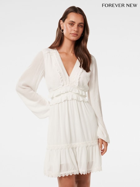 Forever New Elsa Trim High Low Mini Dress (H45229) | 168 €