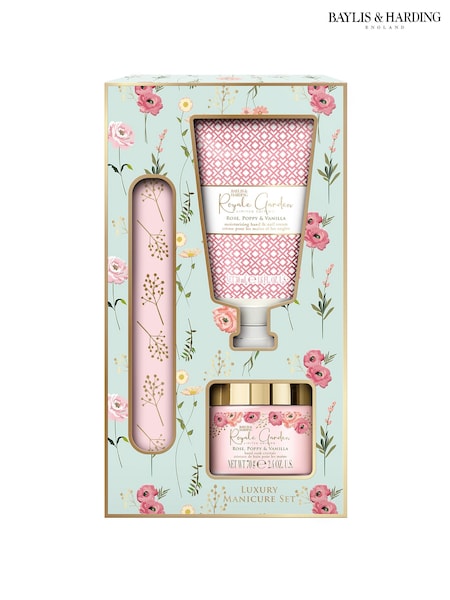 Baylis & Harding Royale Garden Rose, Poppy Vanilla Luxury Manicure Gift Set (H45232) | €12