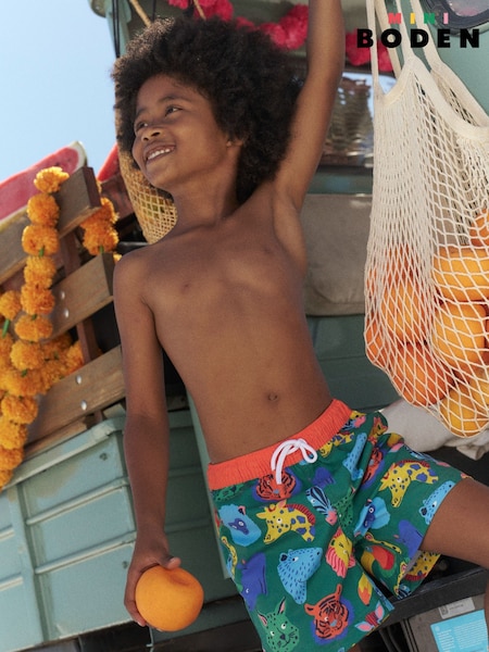 Boden Green Swim Shorts (H45289) | €29 - €32