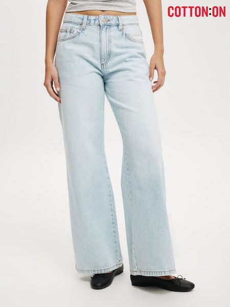 Cotton On Relaxed Wide 100% Cotton Jeans (H45417) | 298 LEI