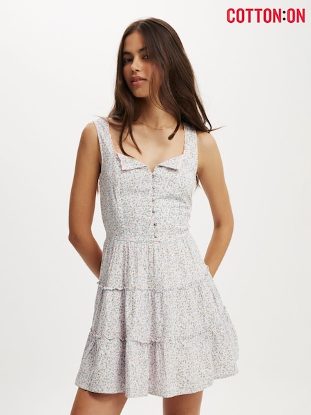 Cotton On Pink Dakota Mini 100% Cotton Dress (H45423) | ₪176