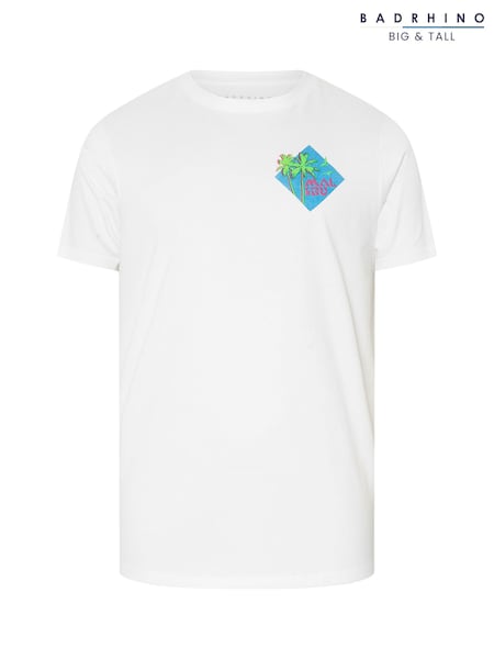 BadRhino Big & Tall Malibu Print 100% Cotton T-Shirt (H45495) | 28 €