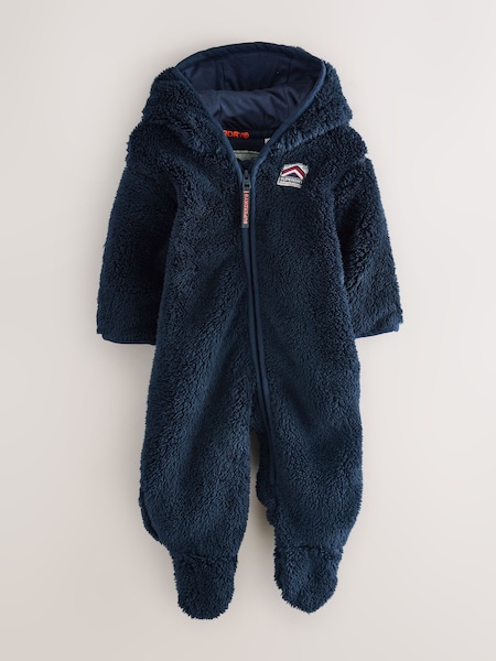 Superdry Blue Teddy Fleece Pramsuit (H45664) | € 76