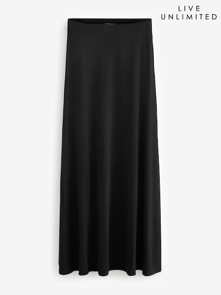 Live Unlimited Black Curve Bandeau Jersey Maxi Dress (H45677) | €100