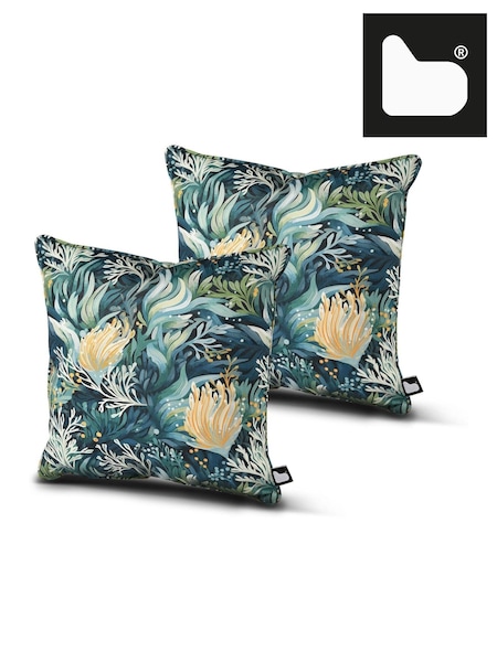 Extreme Lounging 2 Pack Blue Outdoor Reef Cushions (H45689) | €54