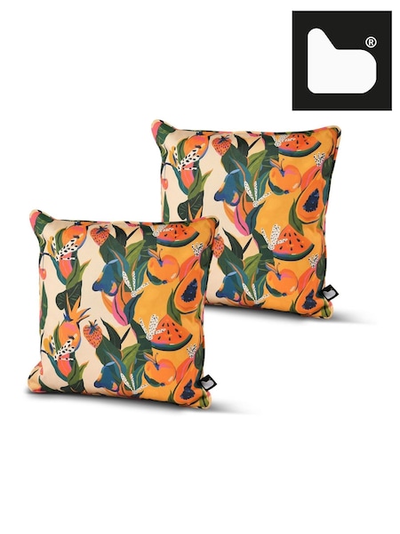 Extreme Lounging 2 Pack White Outdoor Fruit Art Cushions (H45695) | €54