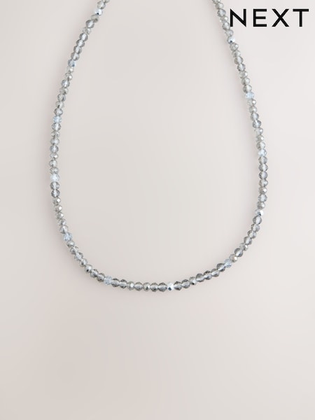 لون فضي - Facetted Bead Delicate Necklace (H45731) | ‏42 د.إ.‏