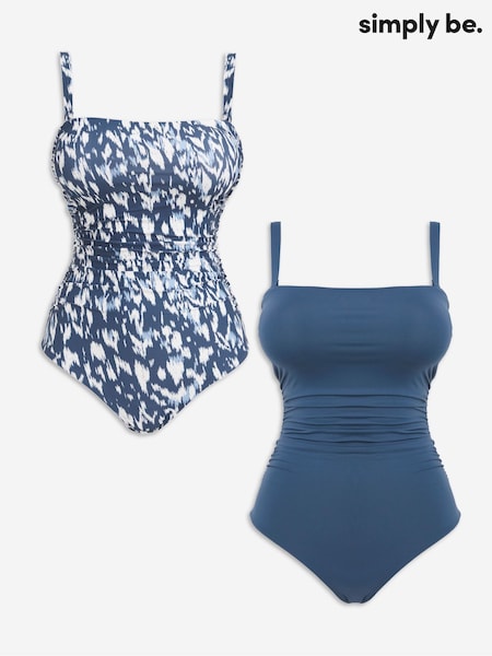 Simply Be Blue Magisculpt Swimsuits 2 Pack (H45788) | € 94