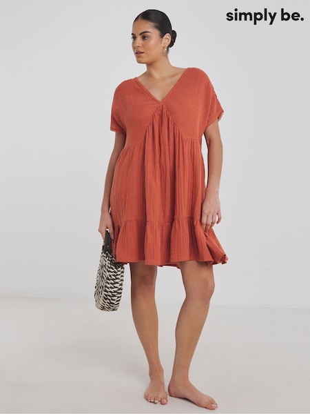 Simply Be 100% Cotton Beach To Beach Mini Dress (H45790) | €47