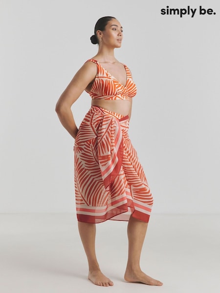Simply Be Orange Magisculpt Midi Sarong (H45792) | €33