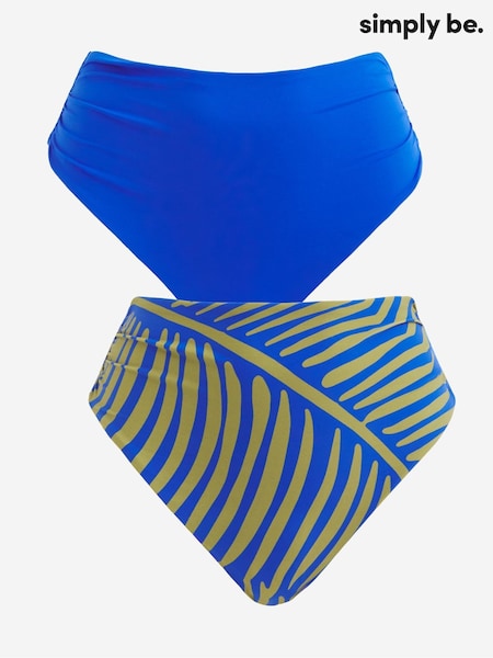 Simply Be Blue Magisculpt Classic Bikini Briefs 2 Pack (H45809) | €45