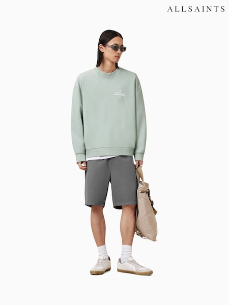 AllSaints Green Soleil Crew 100% Organic Cotton Top (H45919) | R$ 1.075
