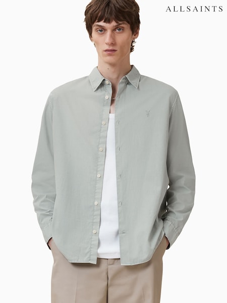 AllSaints Green Tahoe Long Sleeve Shirt (H45927) | €138