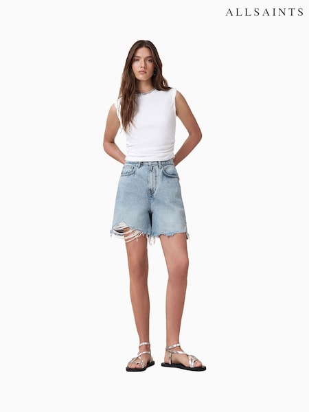 AllSaints Blue Doris Denim 100% Cotton Shorts (H45944) | 5,948 UAH