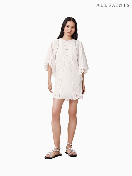 AllSaints White Luci 100% Cotton Dress (H45951) | €285