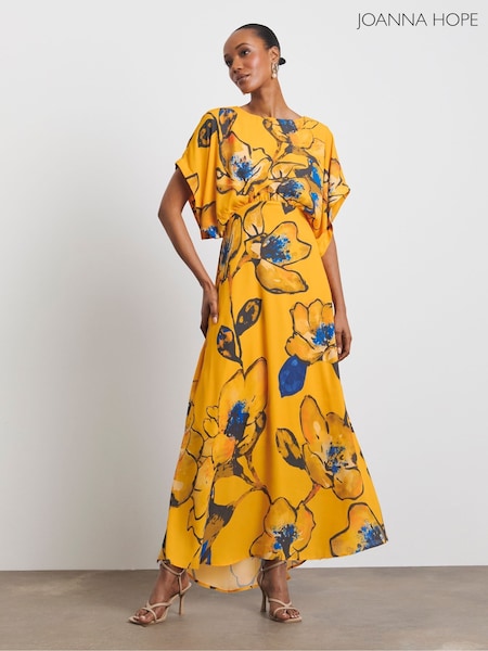 Joanna Hope Yellow Drape Sleeve Dress (H46118) | € 139