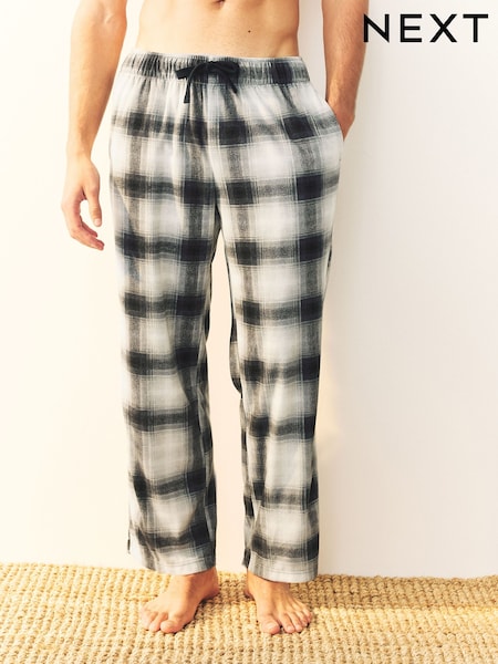 Cuadros gris pizarra - Motionflex Cosy Open Hem Pyjama Bottoms (H46158) | 24 €