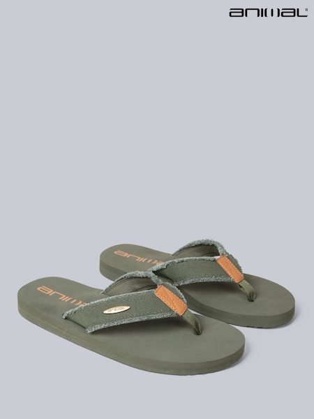 Animal Green Mens Tidal Flip Flops (H46329) | R$ 375