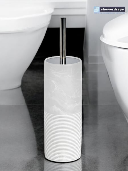 Showerdrape Bianco Striped Toilet Brush & Holder (H46339) | ‏161‏₪