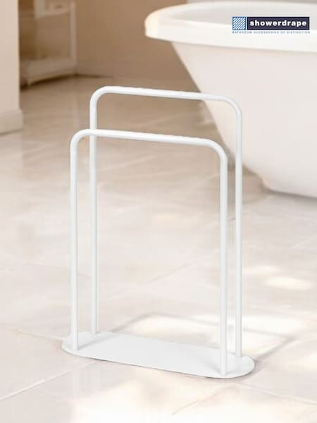 Showerdrape White Aspen Freestanding Towel Storage Stand (H46351) | €73