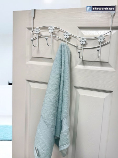 Showerdrape Set of 2 Flowers Over Door Storage Hooks (H46359) | R$ 215