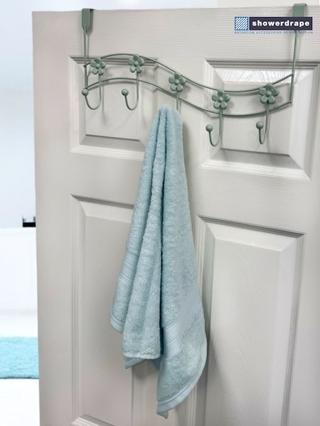 Showerdrape Set of 2 Flowers Over Door Storage Hooks (H46366) | R$ 215
