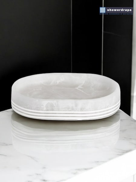 Showerdrape Bianco Striped Soap Dish (H46390) | R$ 140
